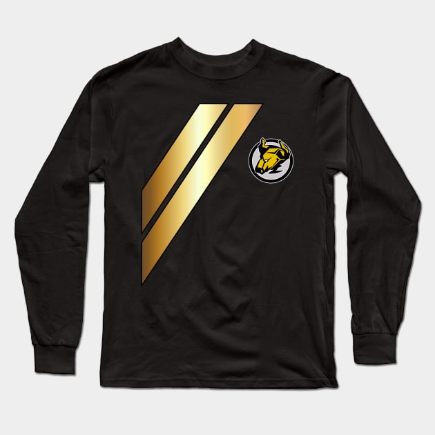 PR Wild Force Black Ranger Long Sleeve T-Shirt by mavgagliano